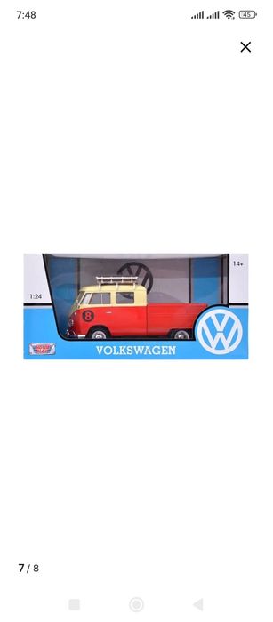 Volkswagen type 1 motormax 1:24