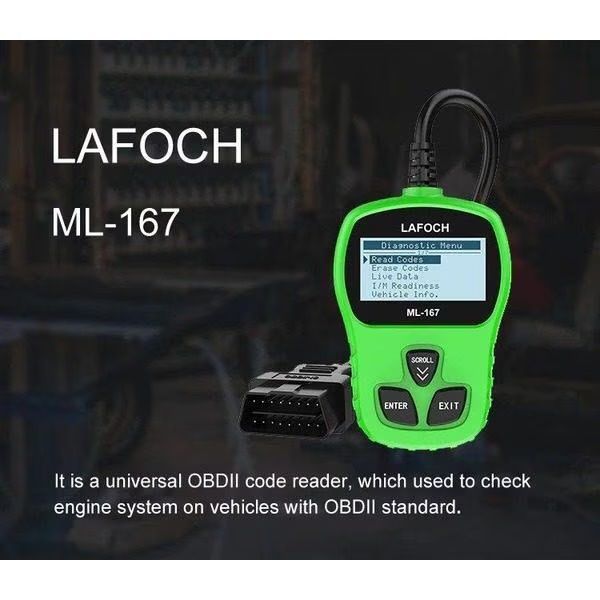 Tester auto profesional universal OBD2 Lafoch ML-167