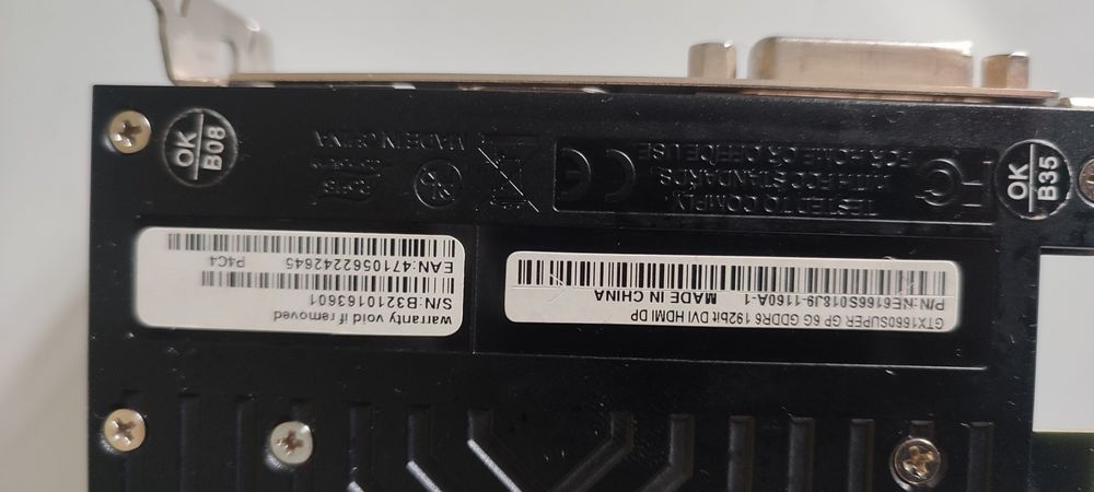 Palit gtx 1660 super 6gb