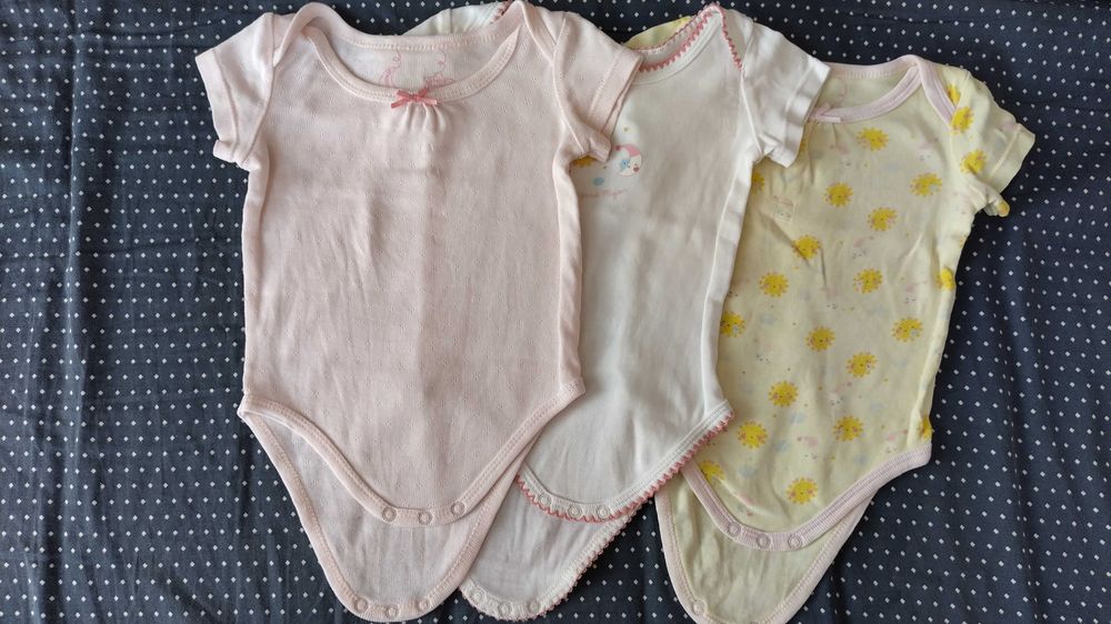 Комплект 8 бебешки бодита 1-3 m