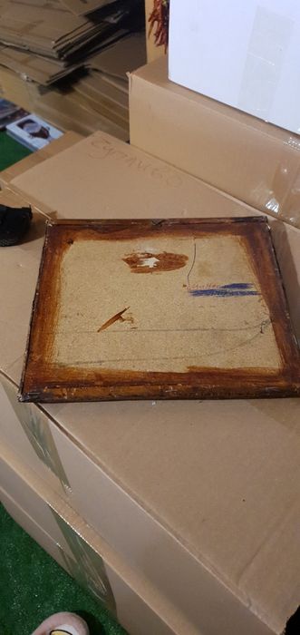 Стара медна картина на пиянде