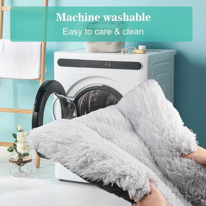 Пухкаво легло за кучета сиво 76х54х11 см