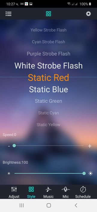 Блутут контролер за управление на  RGB LED лента чрез смартфон