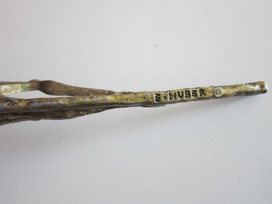 cadou rar Cruce Crucifix sculptura  Erwin Huber 1983