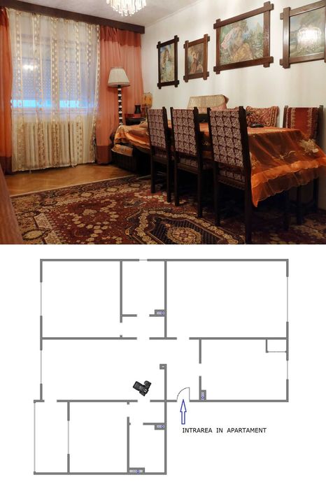 Vând  apartament  4 camere  Micro.4