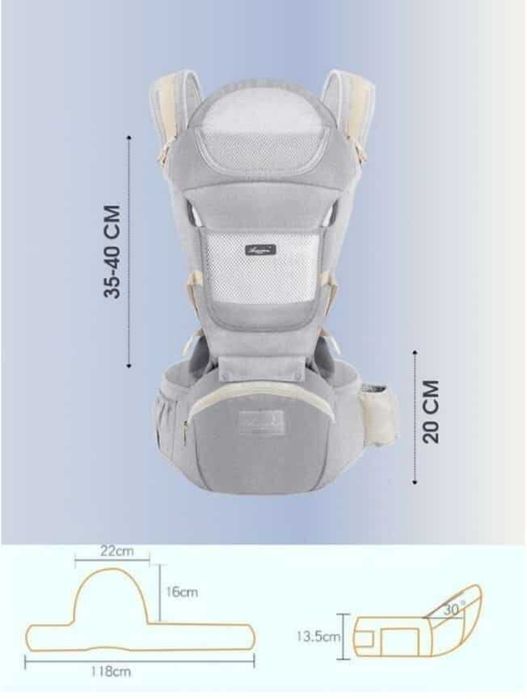 Aixintu рюкзак-переноска серый