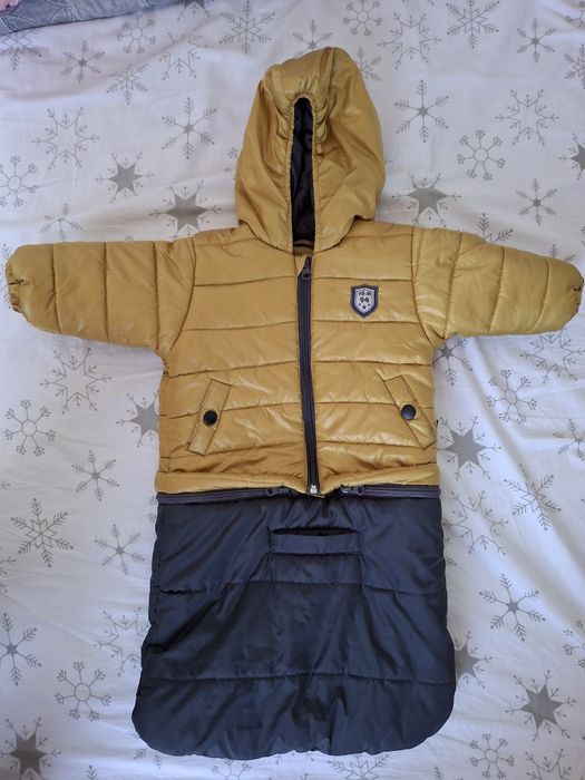 Зимно чувалче от две части за 6-месечно бебе