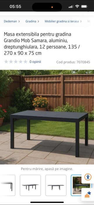 Masa extensibila 12 persoane ca noua