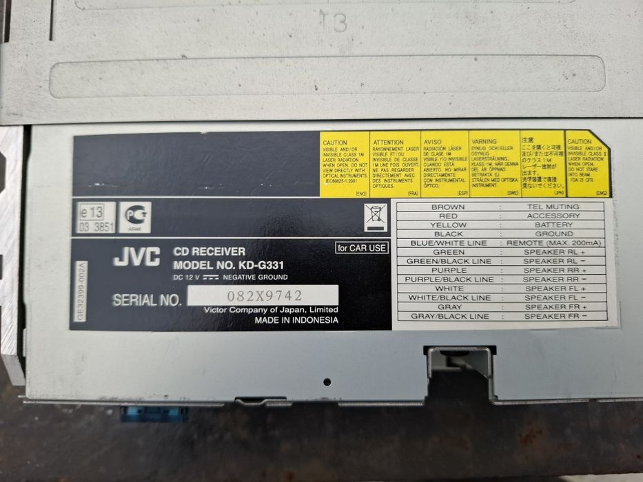 cd player auto JVC