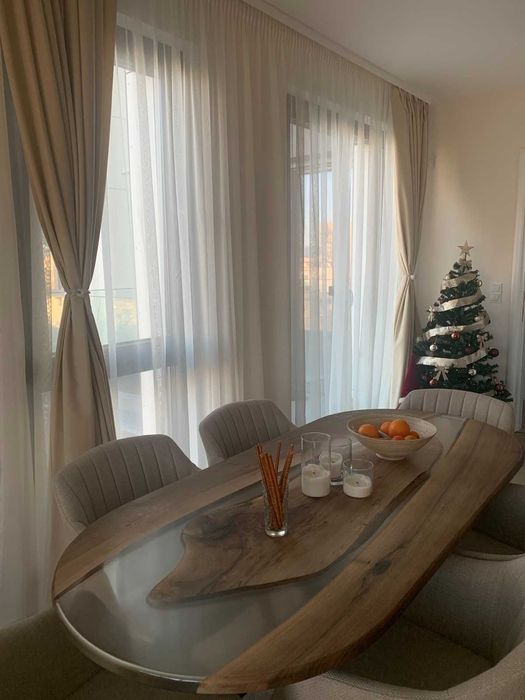 Ленени кремави завеси 4 бр.