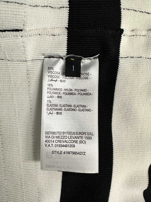 Rochie tip bandage, GUESS, culori negru , galben și alb, mărimea S