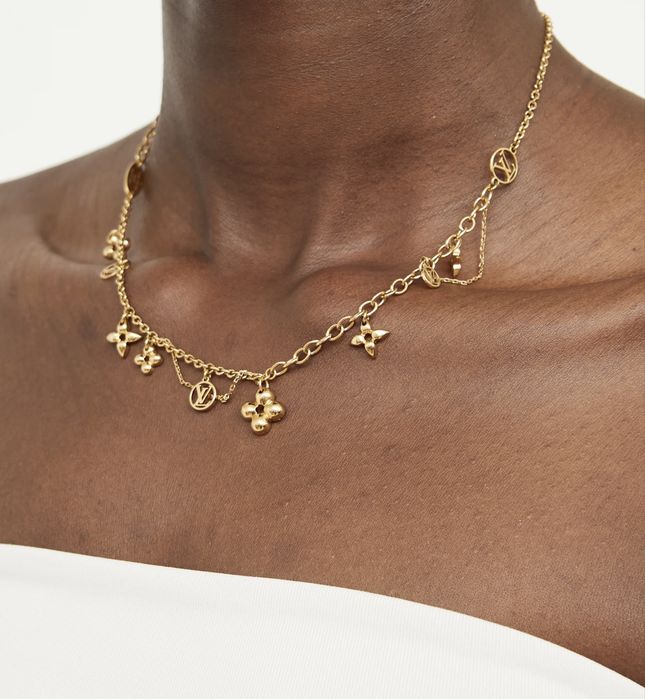 Позлатени обеци Blooming collection by Louis Vuitton”