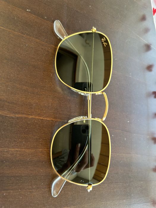 Оригинални очила RayBan нови златна рамка със зелени стъкла