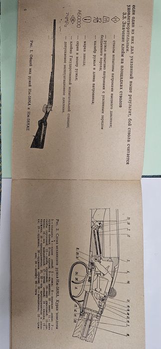 Книжка Паспорт ИЖ-58 МА