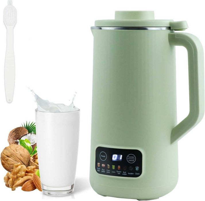 REDUS de la 520 RON, Aparat multifunction preparare lapte VEGETAL soia/migdale/nuci/ovaz , functie auto curatare