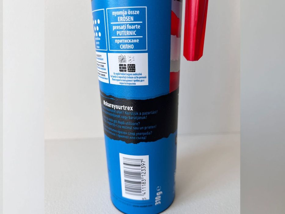 Ново монтажно лепило Soudal T-Rex Glue 310гр