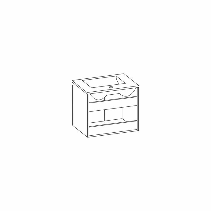 PVC шкафче за баня с мивка