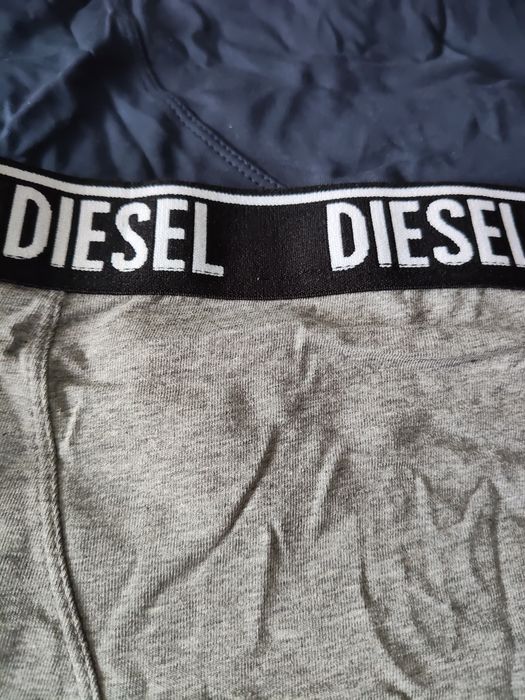 Diesel set 3 boxeri bărbați lungi bleumarin-gri-negru marimea L noi originali