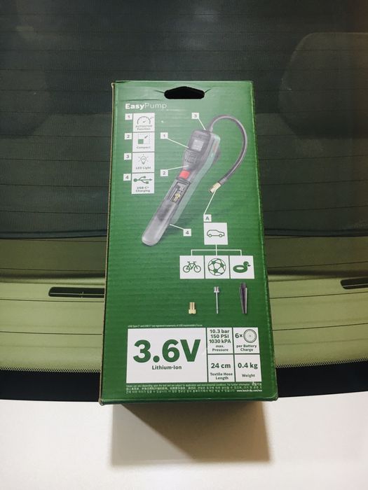 Оригинальный фирменный насос компрессор BOSCH, MADE IN GERMANY/EC