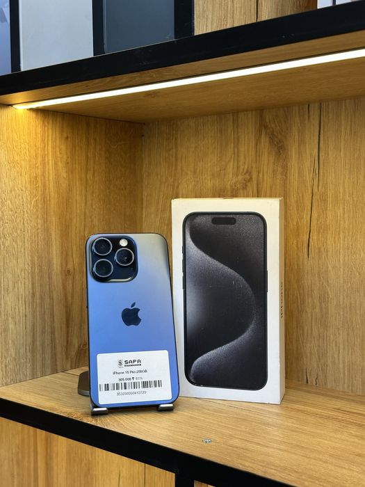 айфон 15 про синий 256гб