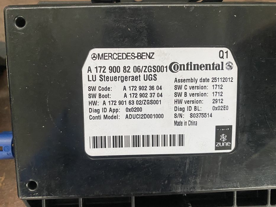 Modul confort multimedia mercedes w212 s212 a2049000300