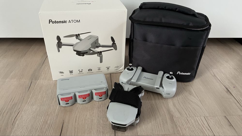 Drona ATOM Potensic 4k - Fly More -  3 baterii