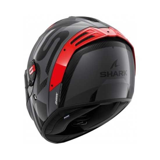 Мото Каска SHARK Spartan RS CARBON SHAWN Gloss Red/Gray ,очила