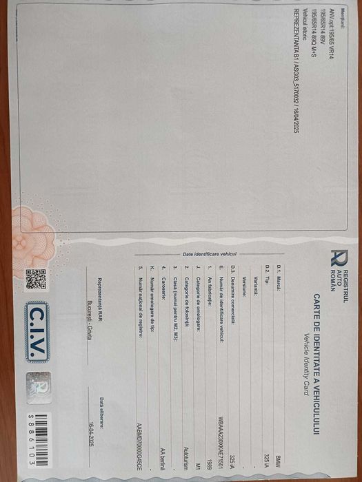 Vand BMW E30- 325iA coupe ( urs ursulet)