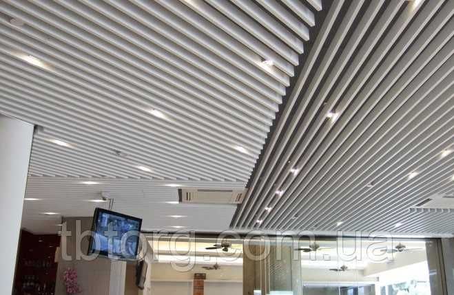 Реечный потолок рейчный Reychniy potolok Рейка Болка Бофл потолок