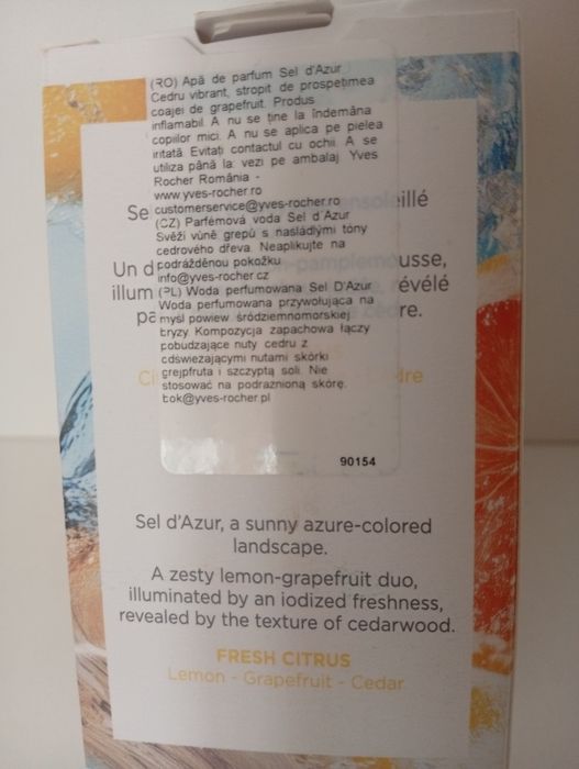 !! 100 ml!! Apa de parfum SEL D'Azur; Yves Rocher; nou