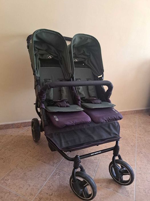 Бебешка количка за близнаци Baby Monster Easy Twin 3