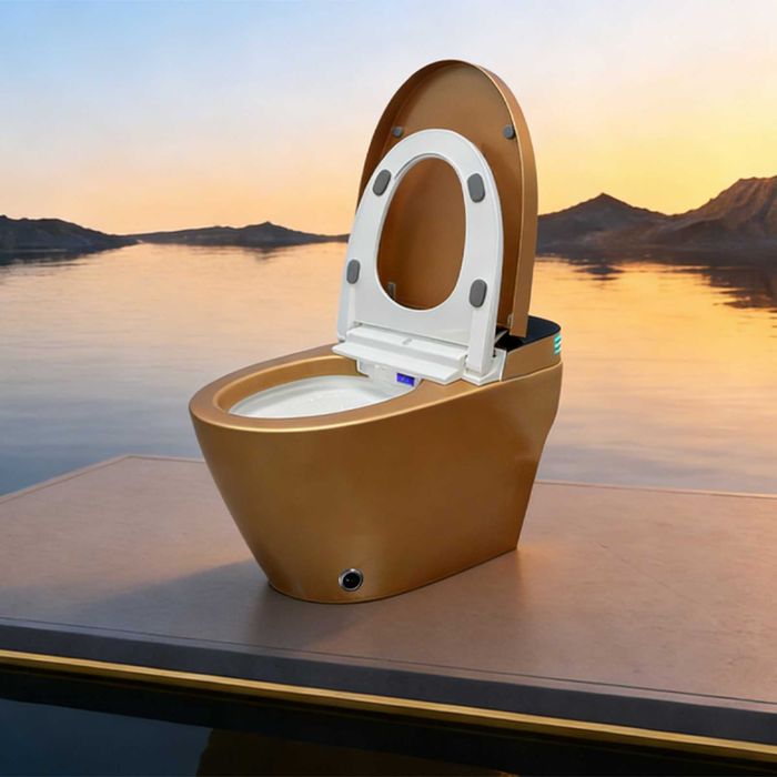 Мултифункционална смарт тоалетна - Цвят злато