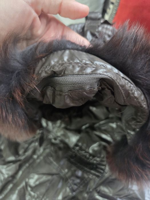 Geaca dama,puf rata si blana naturala