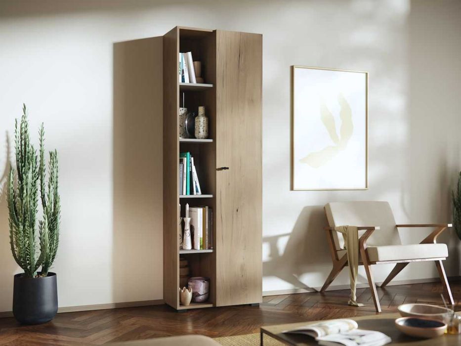 Living Silensia C2 DUO – Mobila sufragerie aspect lemn / bej