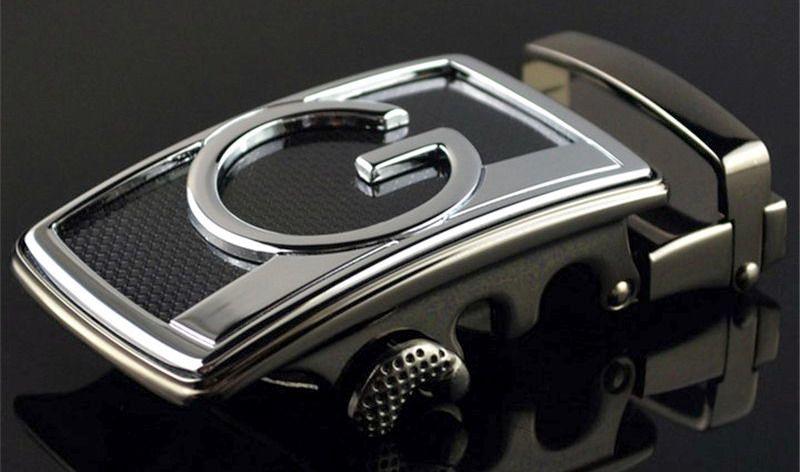 Curea initiala nume S / G , catarama automata, finisaj de lux, piele,