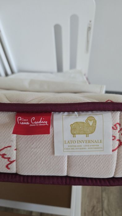 Дървена кошара 60х120 с функция next to me + матрак Magniflex