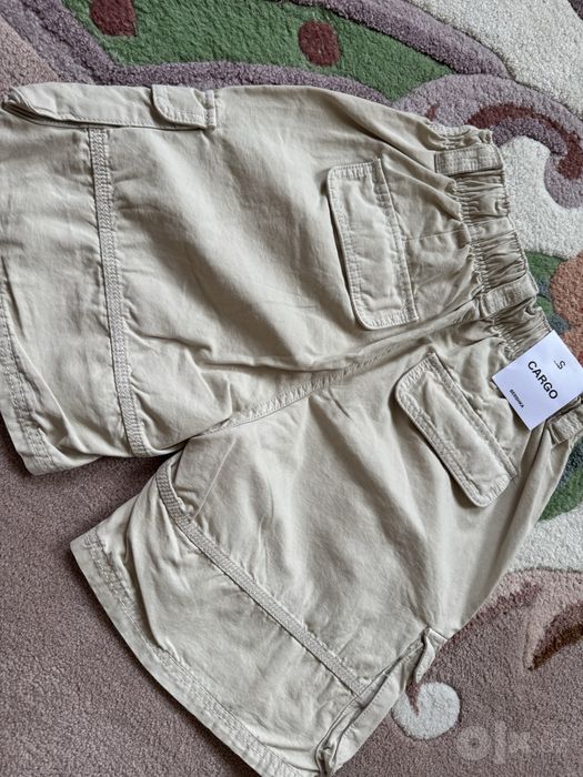 Bershka шорты и Zara блузка шелк