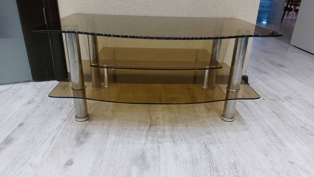 ТВ Тумба стеклянная