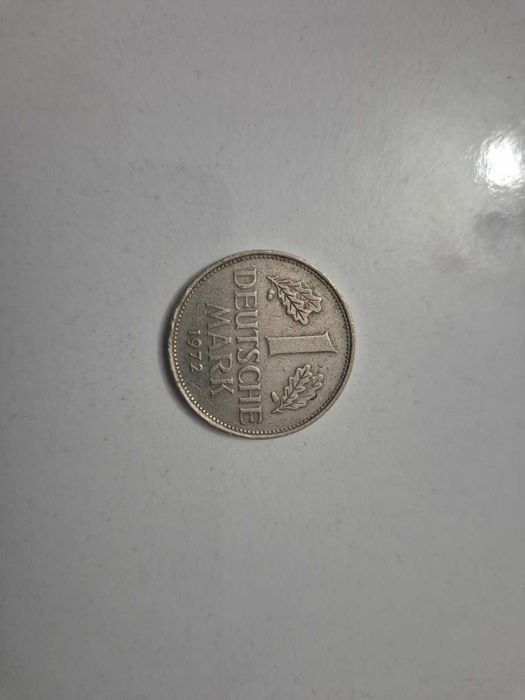 МОНЕТА 1 дойче марка (DEUTSCHE MARK) 1972 година