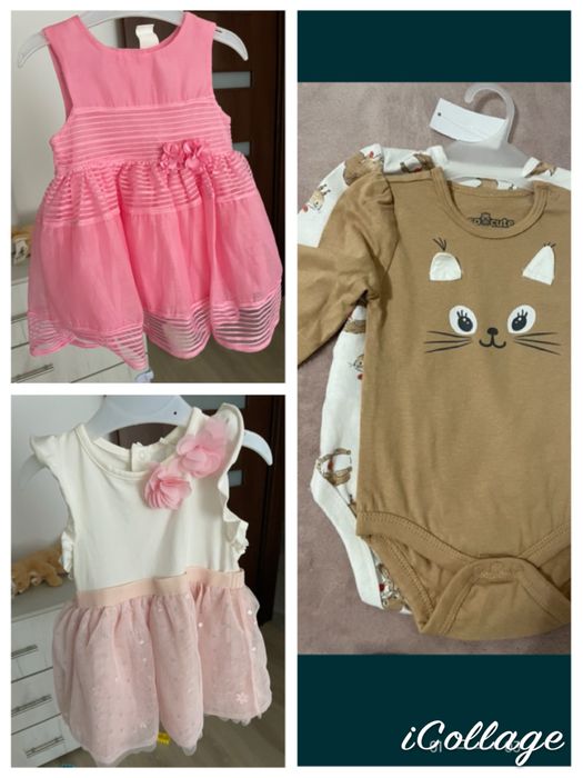 Set body si rochite 68 cm(3-6 luni)