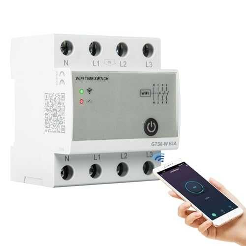 WiFi смарт таймер Ailao Tuya 4P 63A GTS8-W