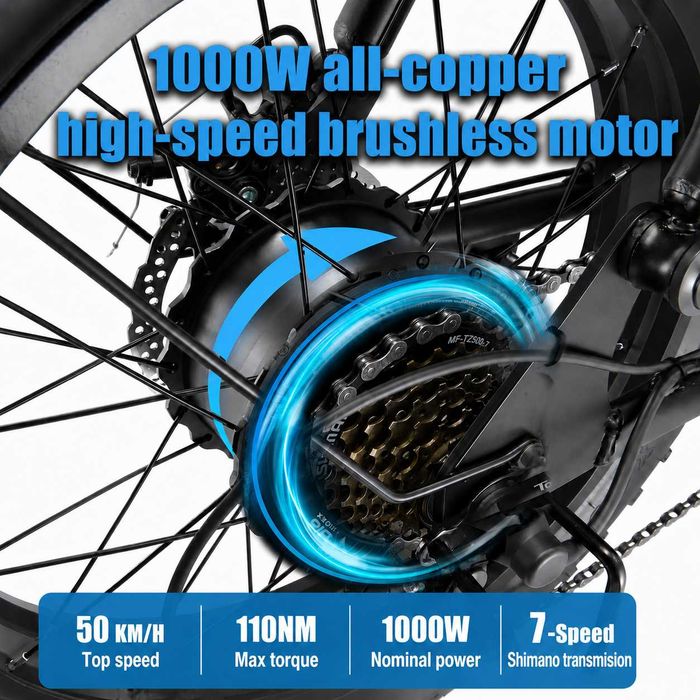 Електрически велосипед/колело KETELES K880 1000W 23AH