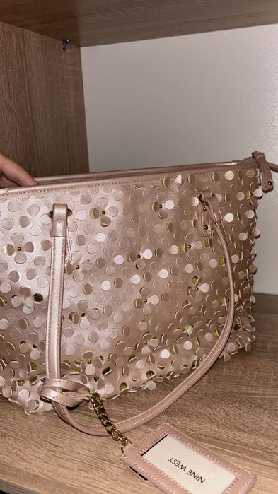Geantă Nine west roz pudrat