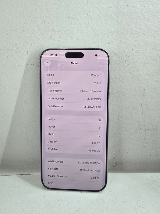 Apple Iphone 16 Pro Max 1TB