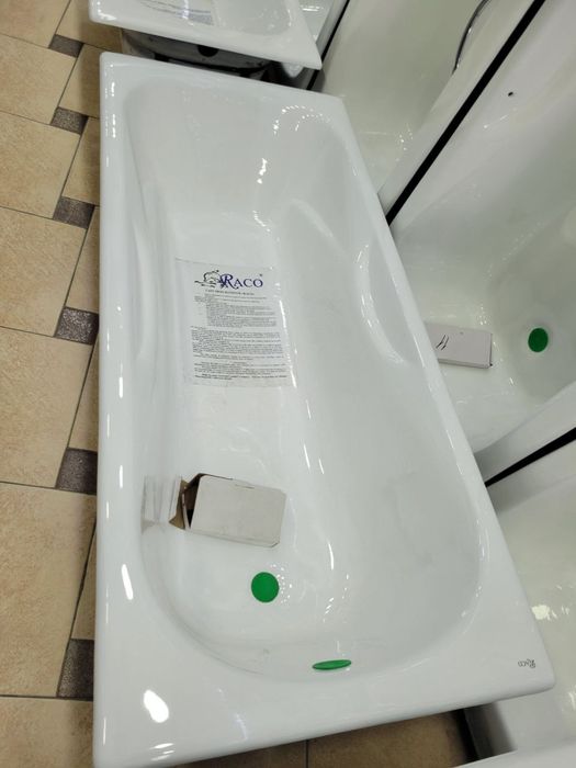 Чугунная ванна RACO. 150х75 с ручками (есть и без ручек) Chugun vanna