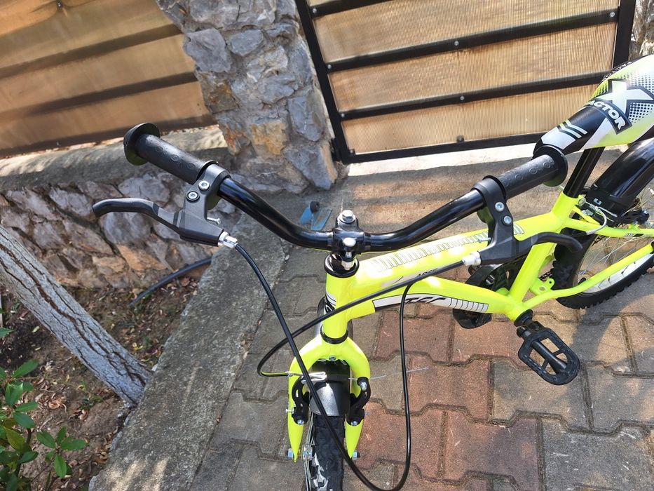 Bicicleta copii TEC Ares, culoare galben, roata 20", din otel