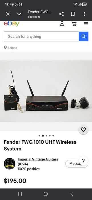 Sistem wireless FENDER