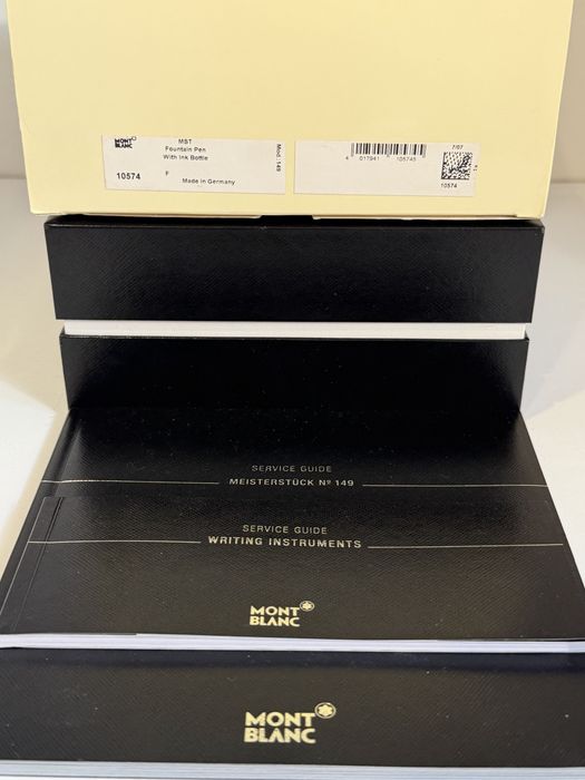 Montblanc Meisterstück No. 149, peniță F din aur 18K, nou, set complet, certificat, 2007