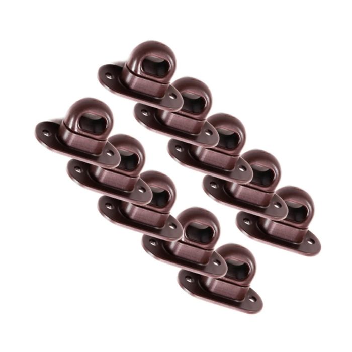 Set 10 Bride rotative (butoni rotativi) compatibile cu capsele ovale 42 × 22 mm- Maro