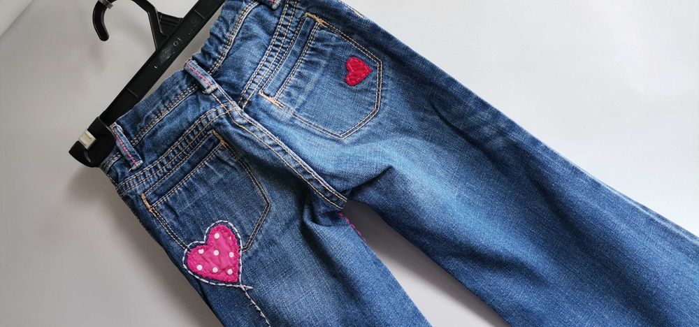 Blugi Kids Baby Gap Jeans evazați brodați măr 4ani Flare Jeans